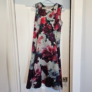 Like New Floral Calvin Klein Dress